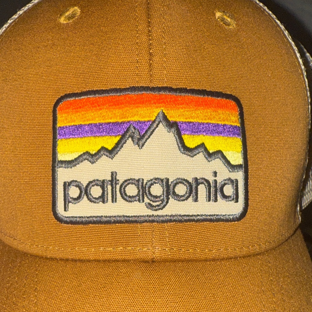 Patagonia Tan Mesh Trucker Hat
